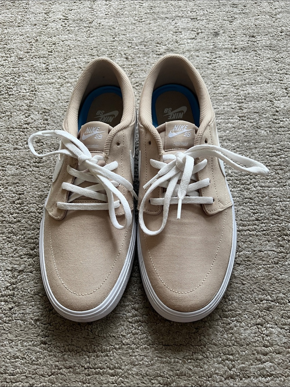 Nike SB Men’s Skate Sneakers - Beige with White Soles